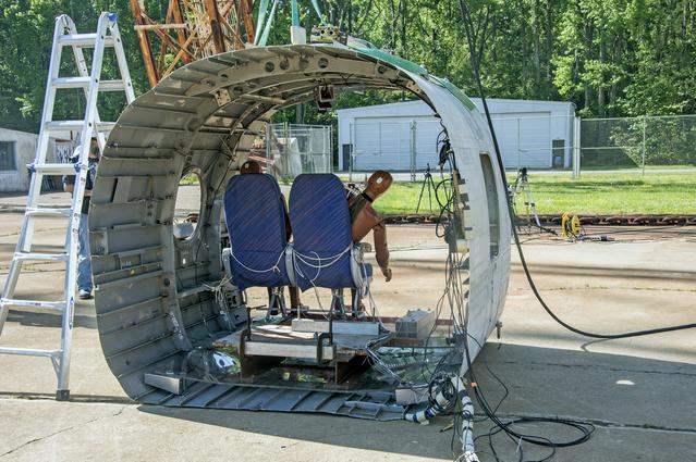 NASA image: TRACT 2 Frame Drop Test AT NASA Langley Research Center's Landin