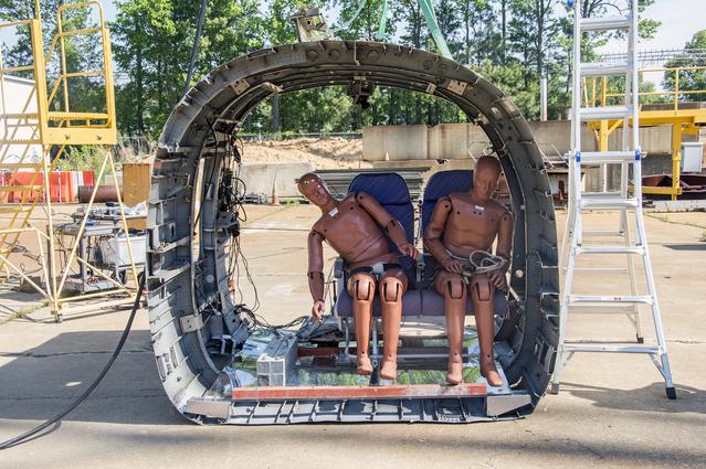 NASA image: TRACT 2 Frame Drop Test AT NASA Langley Research Center's Landin