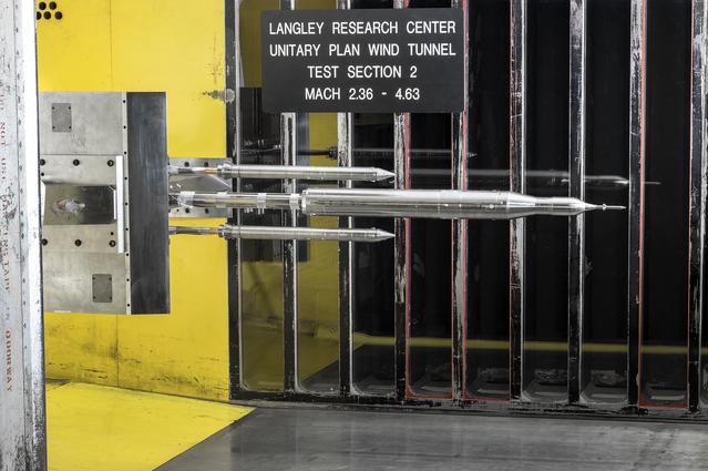 NASA image: The Unitary Plan Wind Tunnel(UPWT) Test 1891 Space Launch System