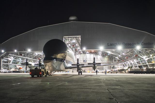 NASA image: Super Guppy arrival and (MBB) Multi-Bay Box Delivery ; Super Gup
