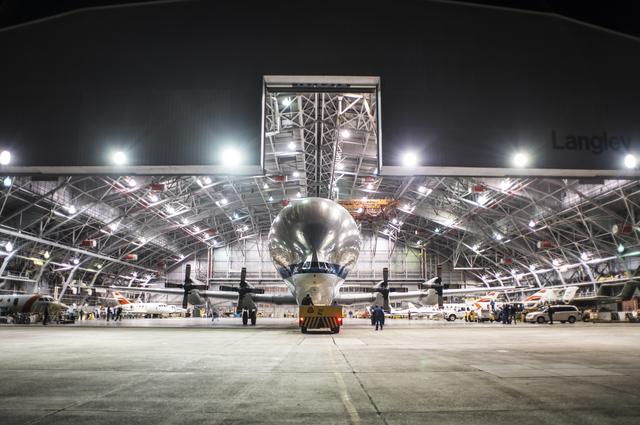 NASA image: Super Guppy arrival and (MBB) Multi-Bay Box Delivery ; Super Gup