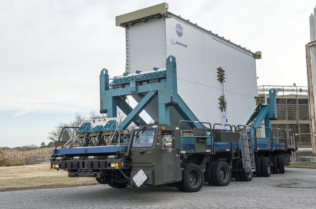 NASA image: Super Guppy arrival and (MBB) Multi-Bay Box Delivery ; Super Gup