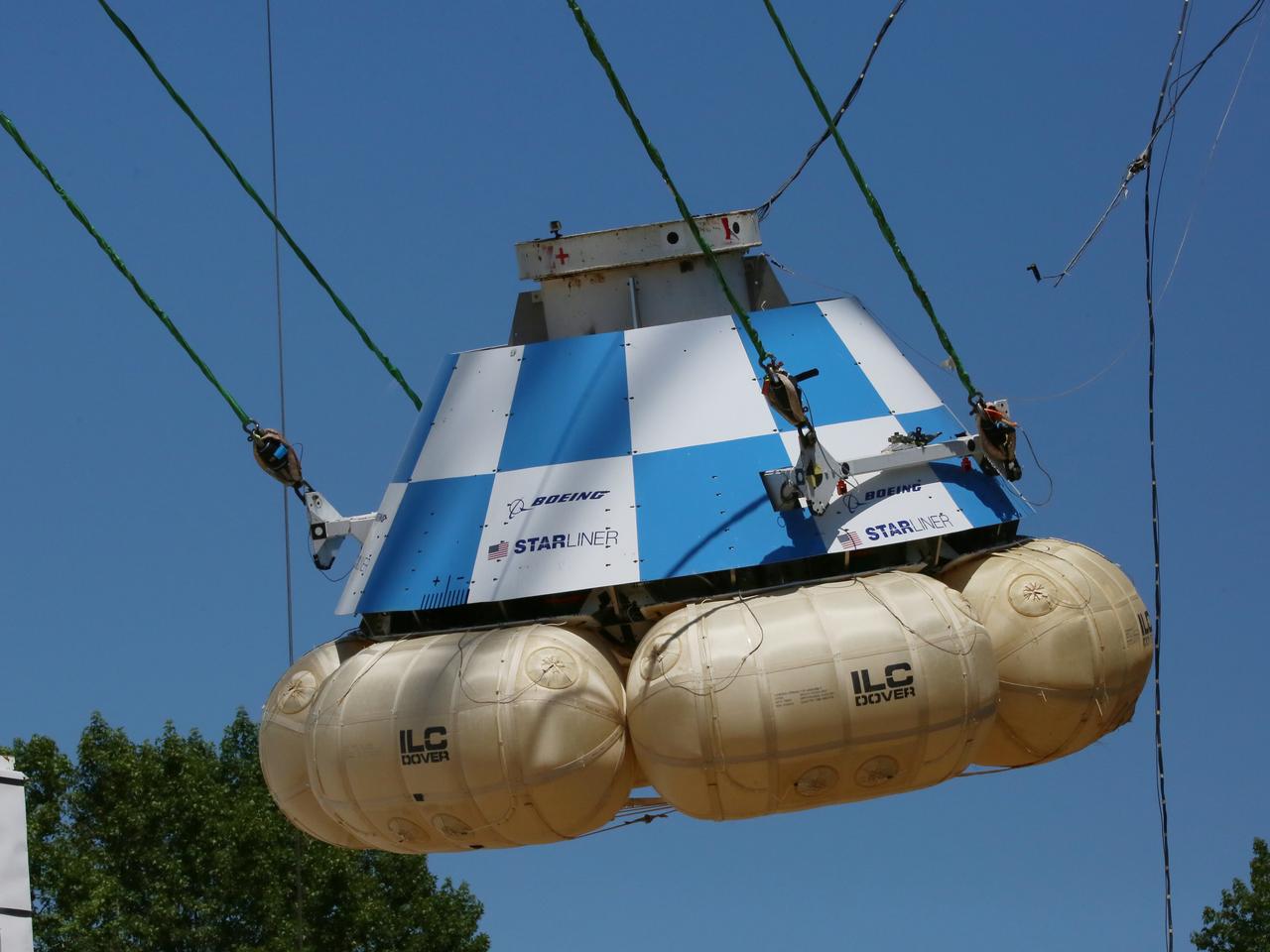 At NASA’s Langley Research Center in Hampton, Virginia, a mock-up of the Boeing CST-100 Starliner spacecraft goes through a series of land landing qualification tests to simulate what the actual spacecraft and crew members may experience while returning to Earth from space. The Starliner is being developed in collaboration with NASA’s Commercial Crew Program. Along with SpaceX’s Crew Dragon, the spacecraft is part of the agency’s effort to return America’s capability to launch astronauts from the agency's Kennedy Space Center in Florida to the International Space Station.