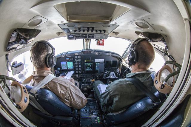 NASA image: Testing of the External Vision System (XVS) Software on the B200 King Air