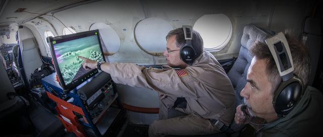NASA image: Testing of the External Vision System (XVS) Software on the B200 King Air