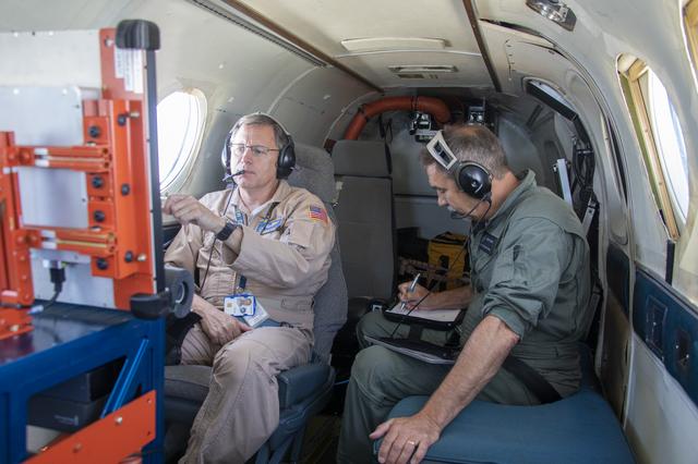 NASA image: Testing of the External Vision System (XVS) Software on the B200 King Air
