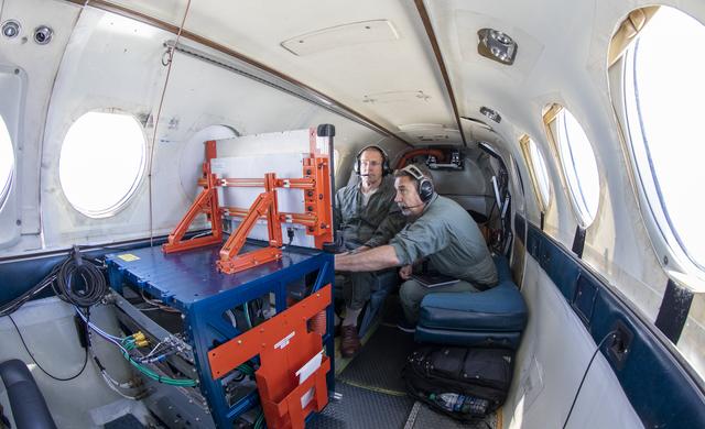 NASA image: Testing of the External Vision System (XVS) Software on the B200 King Air