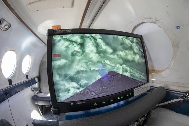 NASA image: Testing of the External Vision System (XVS) Software on the B200 King Air