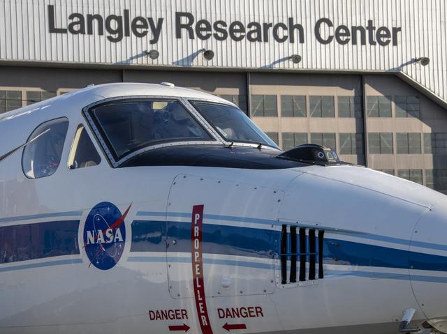 NASA image: Testing of the External Vision System (XVS) Software on the B200 King Air