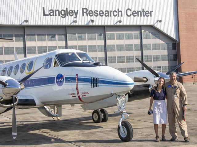 NASA image: Testing of the External Vision System (XVS) Software on the B200 King Air