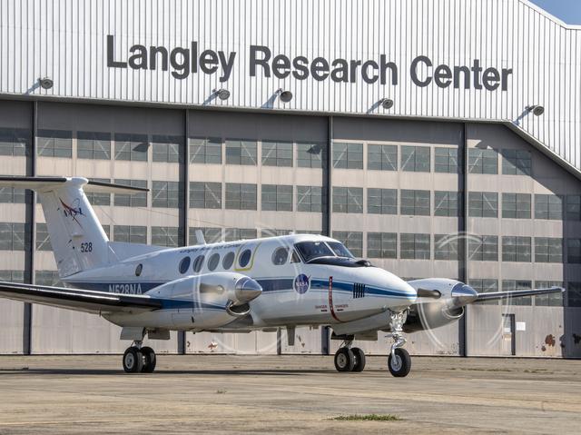 NASA image: Testing of the External Vision System (XVS) Software on the B200 King Air