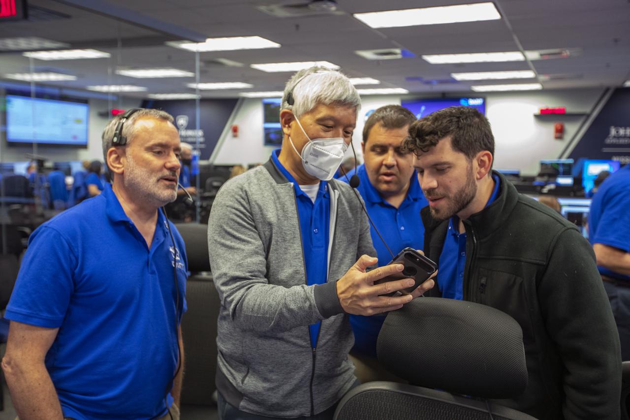 NASA’s Double Asteroid Redirection Test (DART) command team at Johns Hopkins University, Applied Physics Laboratory monitoring the DART spacecraft’s impact into the asteroid Dimorphos. The operation is the first of its kind test to redirect deadly asteroids from hitting Earth.  