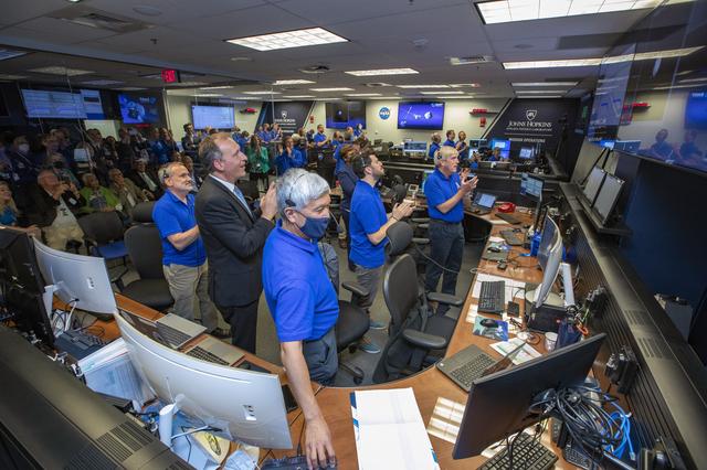 NASA image: NASA’s Double Asteroid Redirection Test (DART) command team at Johns Hopkins University