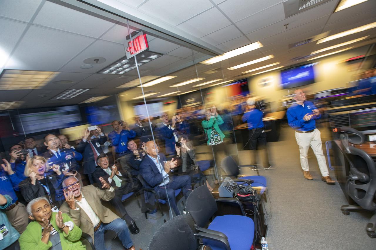 NASA’s Double Asteroid Redirection Test (DART) command team at Johns Hopkins University, Applied Physics Laboratory monitoring the DART spacecraft’s impact into the asteroid Dimorphos. The operation is the first of its kind test to redirect deadly asteroids from hitting Earth.  