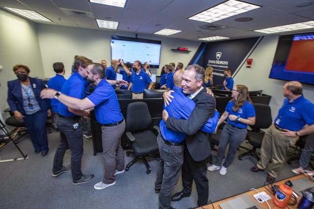 NASA image: NASA’s Double Asteroid Redirection Test (DART) command team at Johns Hopkins University