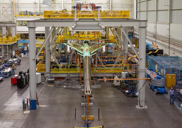 NASA image: X-59 - Various Angles in Test Fixture