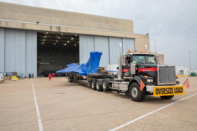 NASA image: Aircraft Arrival at Fort Worth and Unwrapping