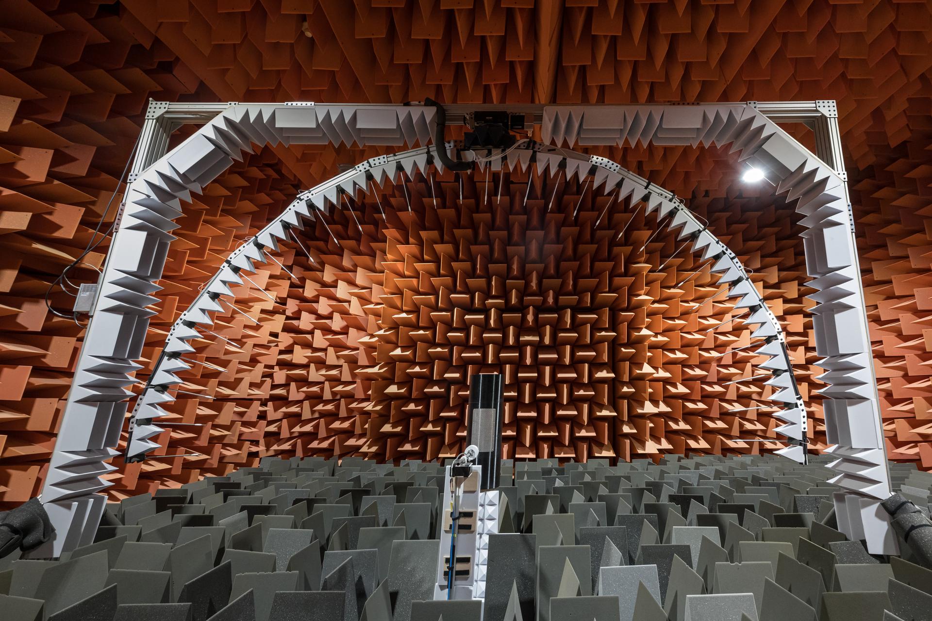 Scattering of Acoustically Lined Simplified Airframes (SALSA) Test with High Resolution Traversing Microphone Array (HiRTMA)  in Structural Acoustics Loads and Transmission Facility (SALT) in Building 1208.