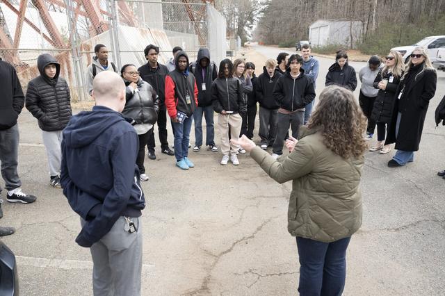 NASA image: Old Dominion University's (MEESA) Lab School Students Tour Gantry