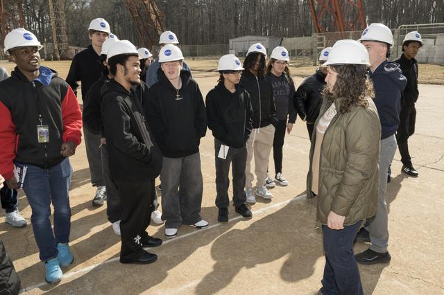 NASA image: Old Dominion University's (MEESA) Lab School Students Tour Gantry