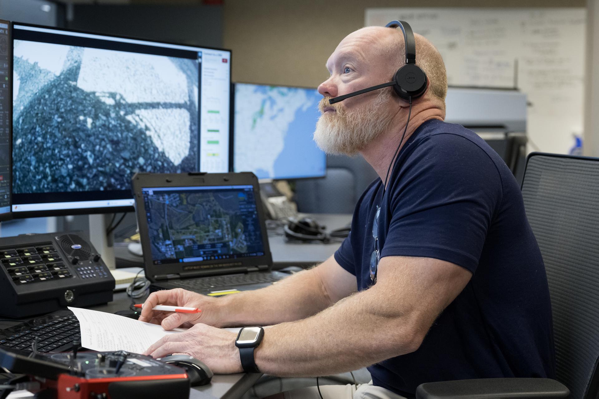 NASA Langley partnered with UNOS, a non-profit organization that manages the U.S. organ transplant system, to conduct the first-of-its-kind organ transport drone test with a human kidney on June 5, 2026 at Langley Research Center in Hampton, Va. Photo Credit NASA/Mark Knopp