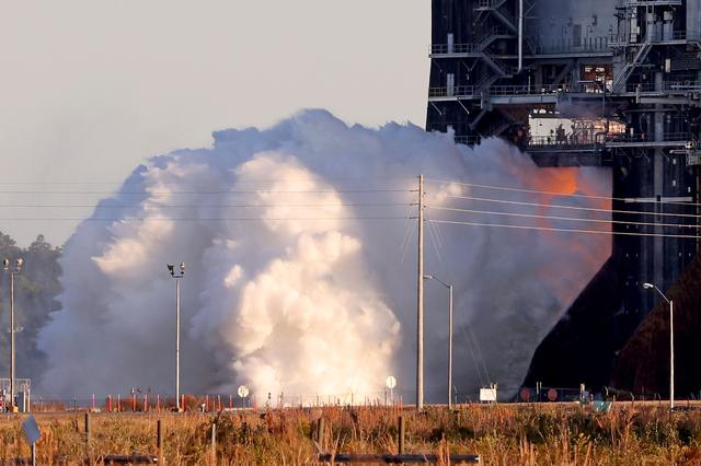 NASA image: NASA conducts a hot fire test Jan. 16, 2021