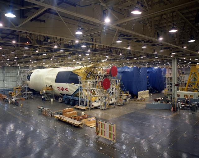Saturn V Boosters in Production at Michoud Assembly Facility