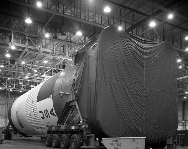 NASA image: Apollo 11 Saturn V S-1C stage at Michoud Assembly Facility - 196