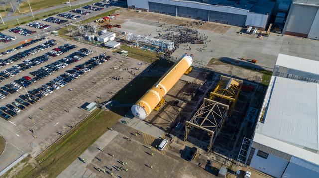 NASA image: NASA Moves First Artemis SLS Rocket Stage from NASA’s Factory 