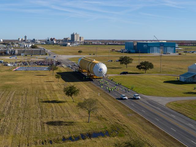 NASA image: NASA Moves First Artemis SLS Rocket Stage from NASA’s Factory 