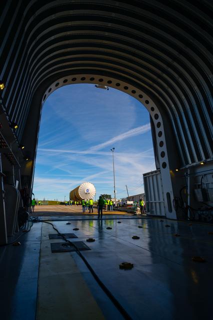NASA image: NASA Moves First Artemis SLS Rocket Stage from NASA’s Factory 