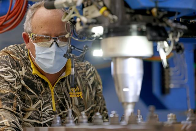 NASA image: Welding Underway on Orion for First Artemis Mission Landing Astronauts on the Moon 