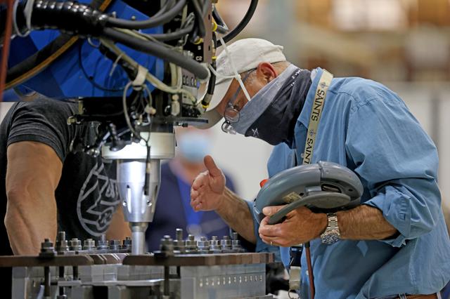 NASA image: Welding Underway on Orion for First Artemis Mission Landing Astronauts on the Moon 