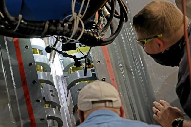 NASA image: Welding Underway on Orion for First Artemis Mission Landing Astronauts on the Moon 