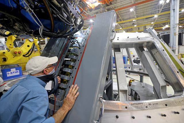 NASA image: Welding Underway on Orion for First Artemis Mission Landing Astronauts on the Moon 