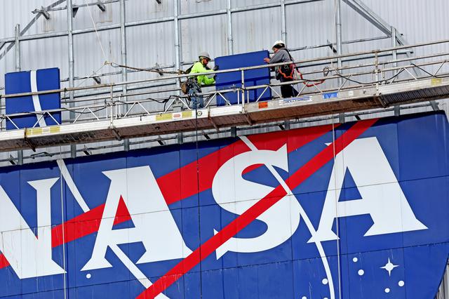 NASA image: NASA Meatball Reinstalled at NASA’s Michoud Assembly Facility