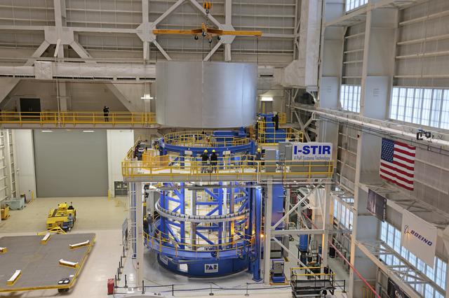 NASA image: Liquid Oxygen Tank Barrel for Core Stage Moves for Next Phase of Production