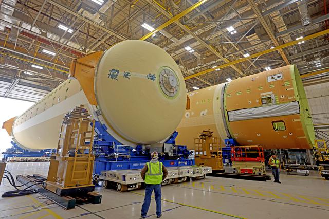 NASA image: NASA Makes Progress on Artemis II Core Stage Assembly