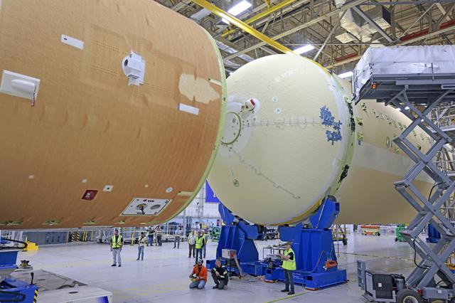 NASA image: NASA Makes Progress on Artemis II Core Stage Assembly