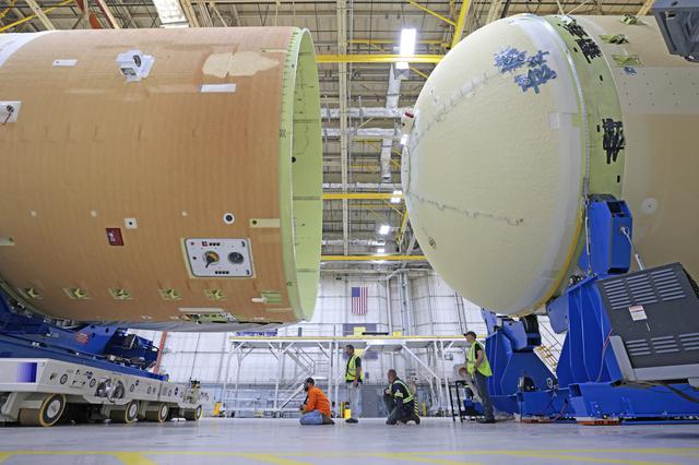 NASA image: NASA Makes Progress on Artemis II Core Stage Assembly