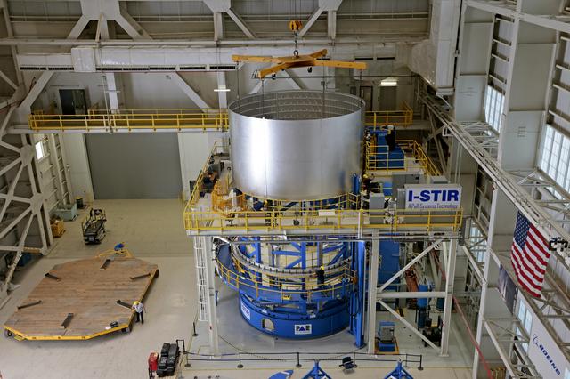 NASA image: Artemis IV Liquid Oxygen Tank Aft Barrel Moves to Next Phase of Production