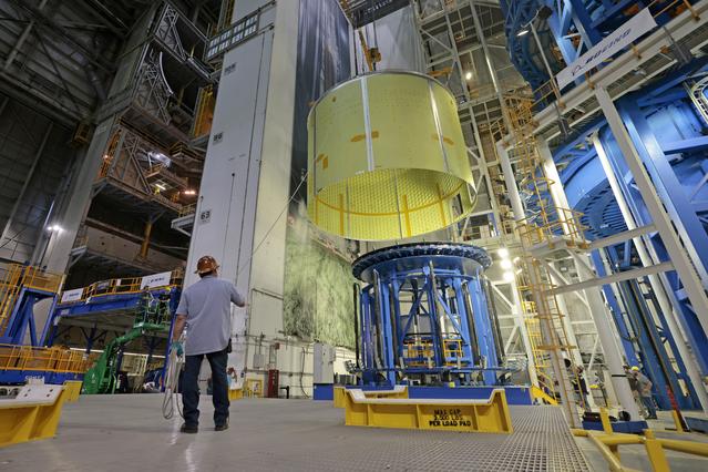 NASA image: NASA Moves Artemis IV Engine Section