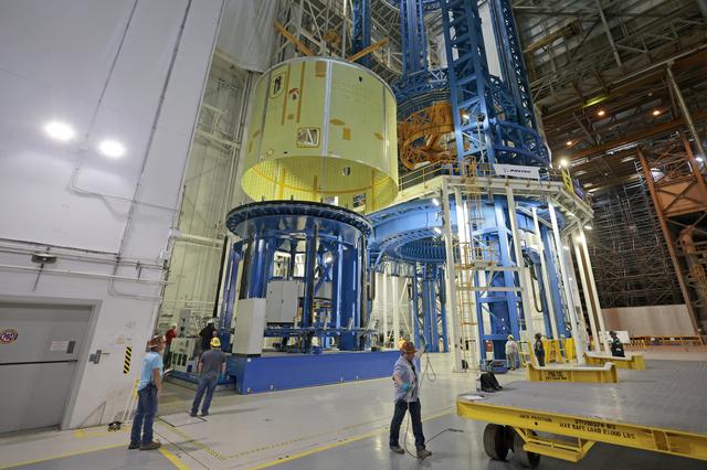 NASA image: NASA Moves Artemis IV Engine Section