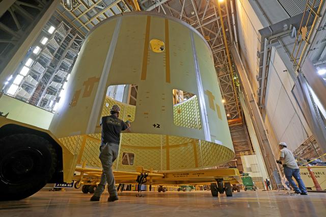 NASA image: NASA Moves Artemis IV Engine Section