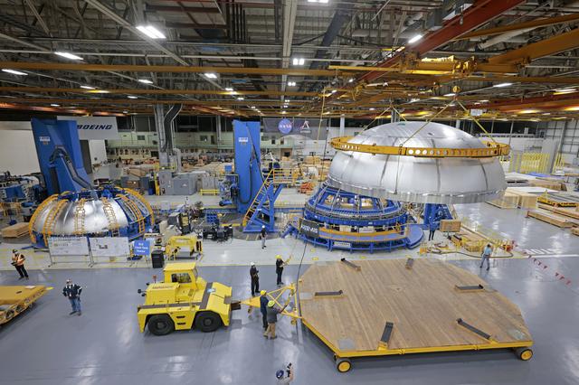 NASA image: NASA Completed Welding of Artemis III Core Stage Tank Dome