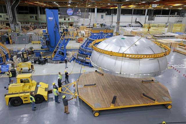 NASA image: NASA Completed Welding of Artemis III Core Stage Tank Dome