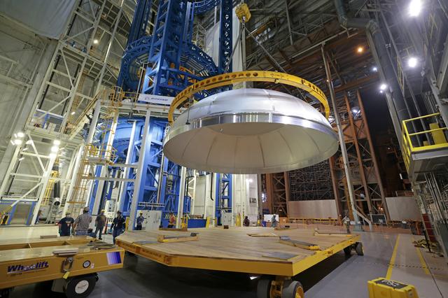NASA image: NASA Completed Welding of Artemis III Core Stage Tank Dome