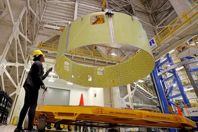 NASA image: Forward Skirt for Artemis IV’s Core Stage Moves to Next Phase of Production