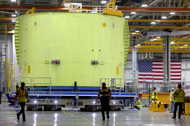 NASA image: Artemis III Engine Section Moves to VAB