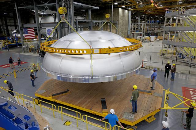 NASA image: NASA Rocket Hardware Moves to Michoud’s Vertical Assembly Center for Next Phase of Production 